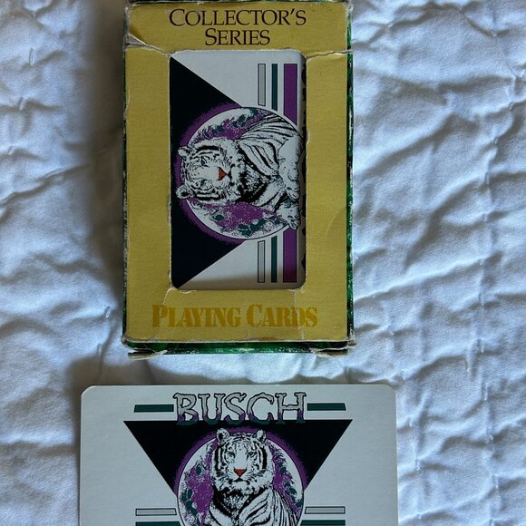 Busch Gardens White Tiger Big Cat Wildlife Preservation 54 Deck Playing Cards - Picture 3 of 9